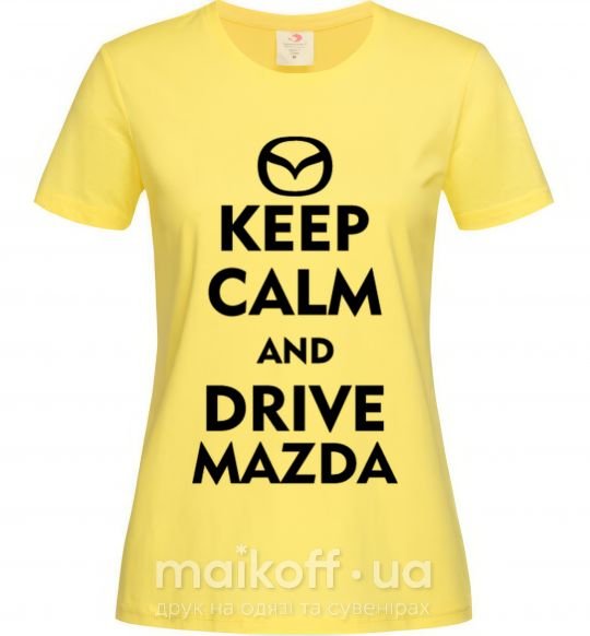 Жіноча футболка Drive Mazda Лимонний фото