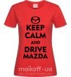 Жіноча футболка Drive Mazda Червоний фото