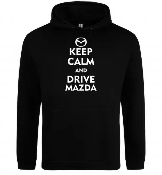 Чоловіча толстовка (худі) Drive Mazda Чорний фото
