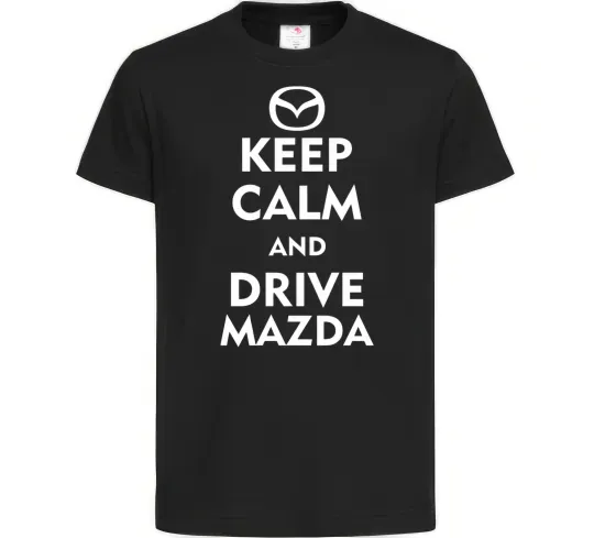 Детская футболка Drive Mazda Черный фото