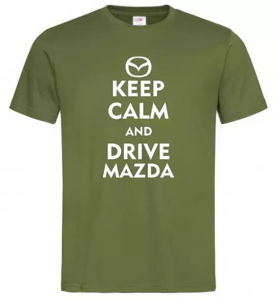 Мужская футболка Drive Mazda Оливковый фото