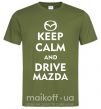Чоловіча футболка Drive Mazda Оливковий фото