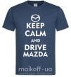 Чоловіча футболка Drive Mazda Темно-синій фото