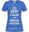 Женская футболка Drive Mazda Ярко-синий фото
