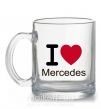 Чашка скляна I Love Mercedes Прозорий фото
