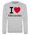 Світшот I Love Mercedes Сірий меланж Світшот I Love Mercedes Сірий меланж фото
