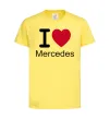 Дитяча футболка I Love Mercedes Лимонний фото