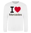 Свитшот I Love Mercedes Белый фото