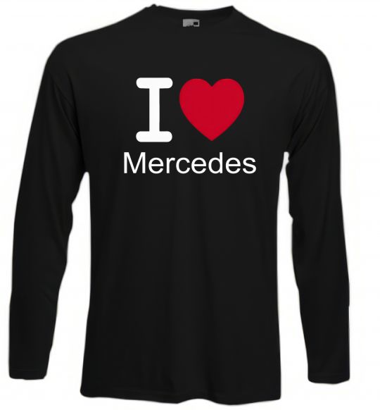 Лонгслів I Love Mercedes Чорний фото