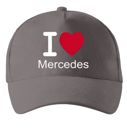 Кепка I Love Mercedes Серый фото