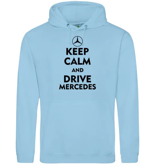 Мужская толстовка (худи) Drive Mercedes Голубой фото