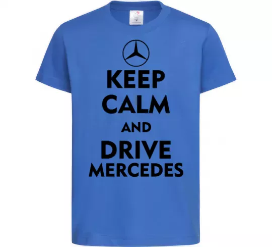 Дитяча футболка Drive Mercedes Яскраво-синій фото
