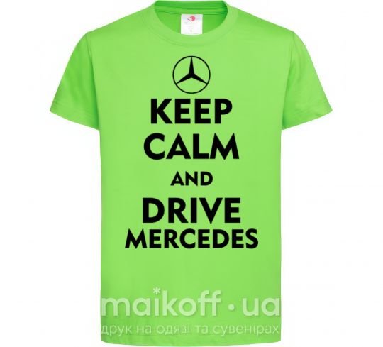 Дитяча футболка Drive Mercedes Лаймовий фото