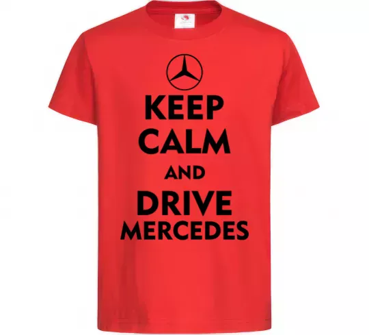 Дитяча футболка Drive Mercedes Червоний фото