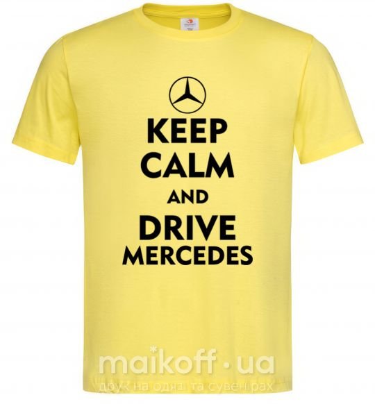 Чоловіча футболка Drive Mercedes Лимонний фото