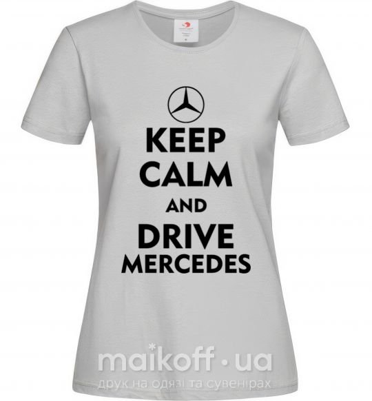 Женская футболка Drive Mercedes Серый фото