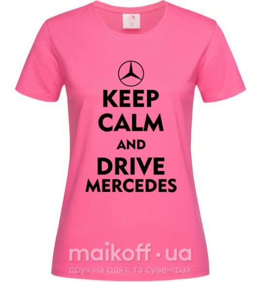 Жіноча футболка Drive Mercedes Яскраво-рожевий фото