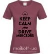 Жіноча футболка Drive Mercedes Бордовий фото