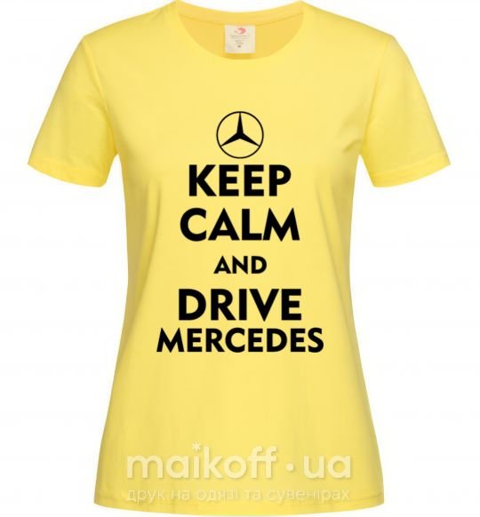 Жіноча футболка Drive Mercedes Лимонний фото