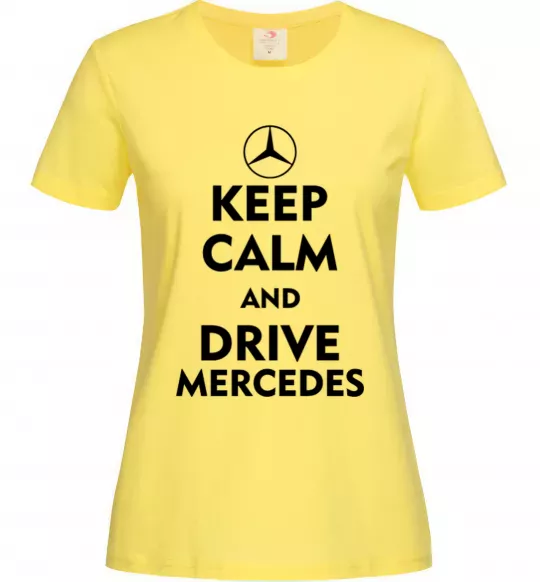 Жіноча футболка Drive Mercedes Лимонний фото