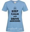 Жіноча футболка Drive Mercedes Блакитний фото