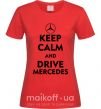 Женская футболка Drive Mercedes Красный фото
