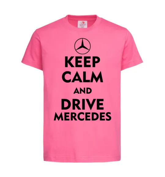 Дитяча футболка Drive Mercedes Яскраво-рожевий фото