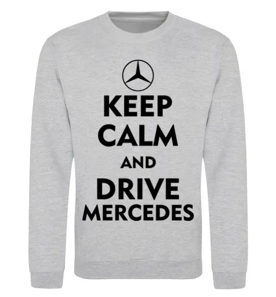 Свитшот Drive Mercedes Серый меланж фото