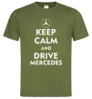 Чоловіча футболка Drive Mercedes Оливковий фото