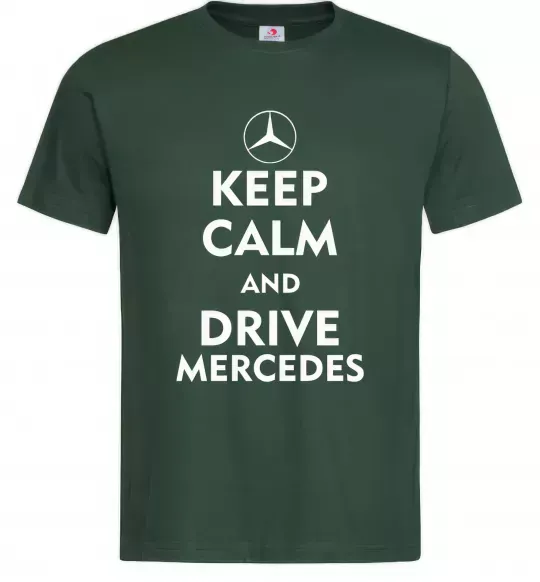 Чоловіча футболка Drive Mercedes Темно-зелений фото