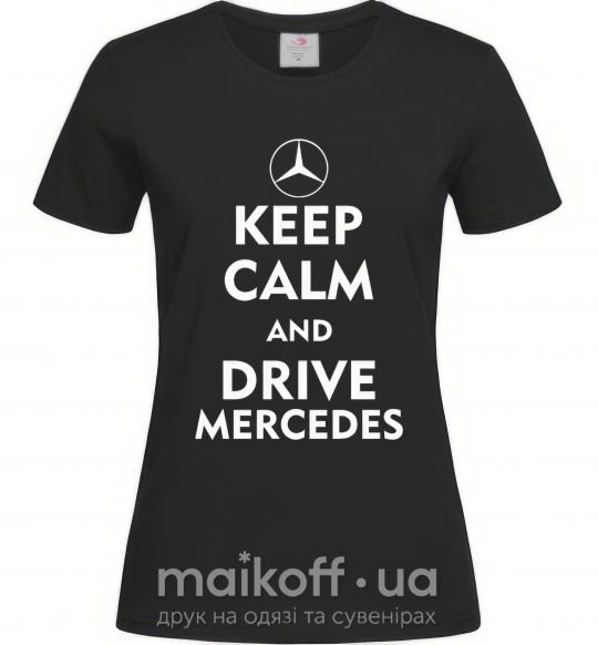 Жіноча футболка Drive Mercedes Чорний фото