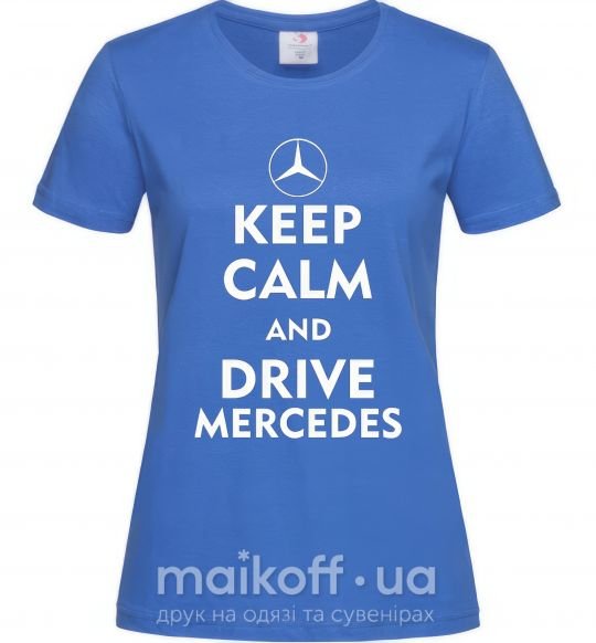 Жіноча футболка Drive Mercedes Яскраво-синій фото