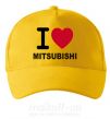 Кепка I Love Mitsubishi Сонячно жовтий фото
