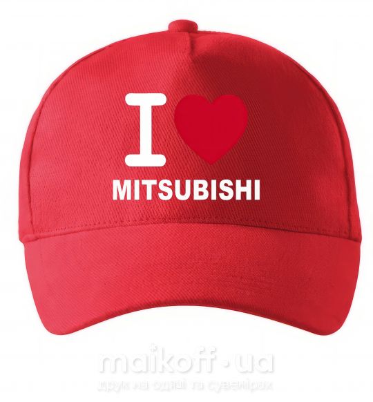 Кепка I Love Mitsubishi Червоний фото