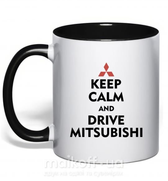 Чашка з кольоровою ручкою Drive Mitsubishi Чорний фото