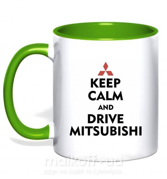 Чашка с цветной ручкой Drive Mitsubishi Зеленый фото