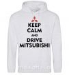 Мужская толстовка (худи) Drive Mitsubishi Серый меланж фото