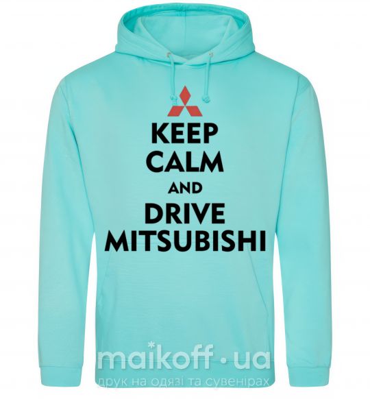 Мужская толстовка (худи) Drive Mitsubishi Мятный фото
