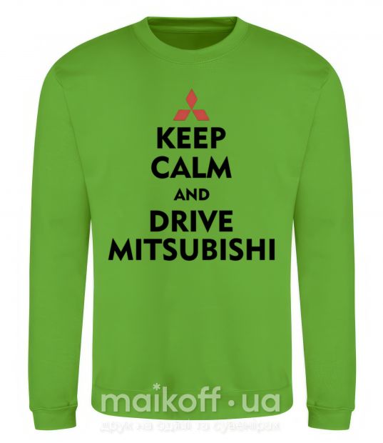 Світшот Drive Mitsubishi Лаймовий фото