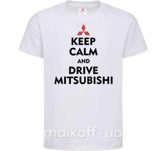 Дитяча футболка Drive Mitsubishi Білий фото
