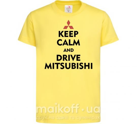 Дитяча футболка Drive Mitsubishi Лимонний фото
