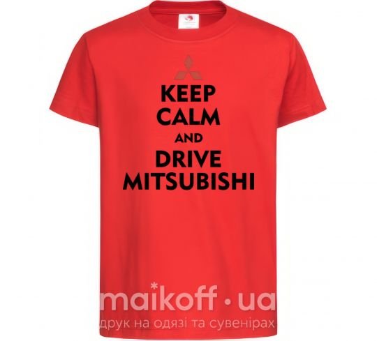 Дитяча футболка Drive Mitsubishi Червоний фото