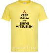 Чоловіча футболка Drive Mitsubishi Лимонний фото
