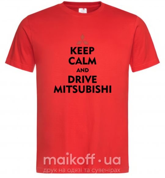 Чоловіча футболка Drive Mitsubishi Червоний фото