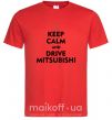 Мужская футболка Drive Mitsubishi Красный фото