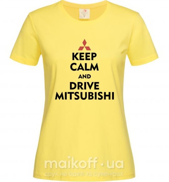 Женская футболка Drive Mitsubishi Лимонный фото