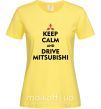 Жіноча футболка Drive Mitsubishi Лимонний фото