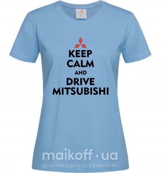 Жіноча футболка Drive Mitsubishi Блакитний фото