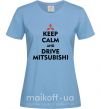 Женская футболка Drive Mitsubishi Голубой фото