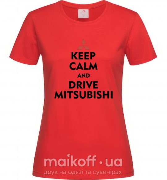 Жіноча футболка Drive Mitsubishi Червоний фото